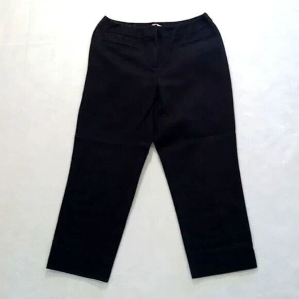 Chico's pants women's size 0 (size 4) black cropped